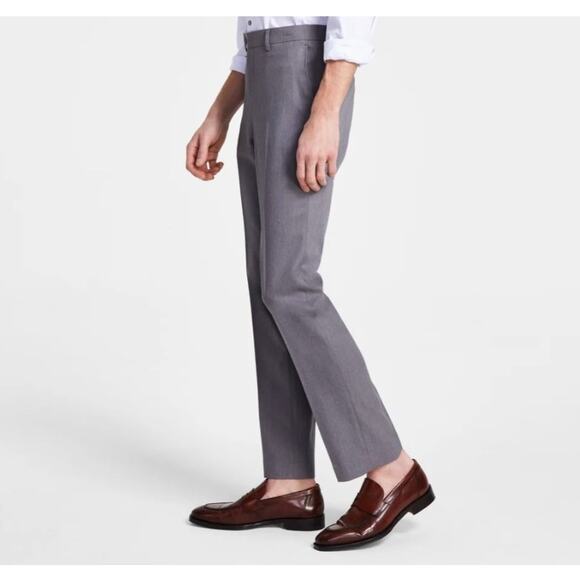 NWT DKNY Modern Fit Dress Pants, Light Gray, Men’s 34W x 29L - Picture 2 of 5